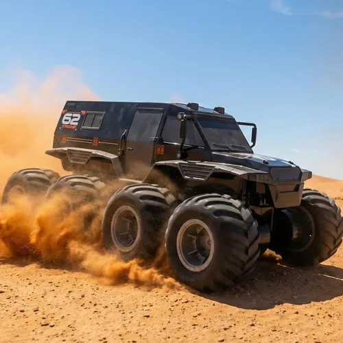 KB KAIBO Camión monstruo grande de control remoto anfibio 1:12, 8WD todo terreno, impermeable, juguete RC para niños, auto de control remoto de alta