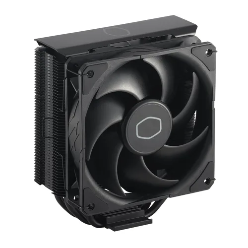 Cooler Master Hyper 212 Enfriador de aire para CPU negro, ventilador PWM SickleFlow 120 Edge, cubierta superior de aluminio, 4 tubos disipadores de