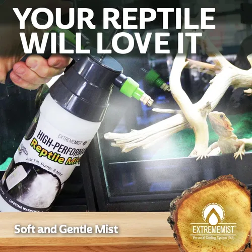 Miniatura 4 de ExtremeMIST Mister de reptiles de alto rendimiento – Pulverizador de reptiles ultrafino y nebulizador de humedad de terrario para geckos