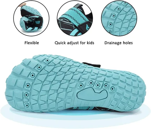 Miniatura 4 de CIOR Zapatos de agua para niños, niños y niñas, zapatos de agua de secado rápido, zapatos deportivos ligeros