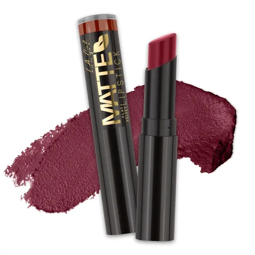 Miniatura 13 de L.A. Girl Lápiz labial mate de terciopelo plano, Bite Me GLC810