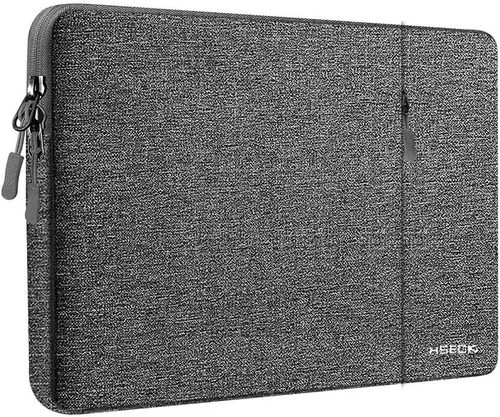 Miniatura 13 de Hseok - Funda para portátil de 15.6 pulgadas, funda con manga a prueba de golpes y repelente al agua con bolsillo para accesorios, compatible