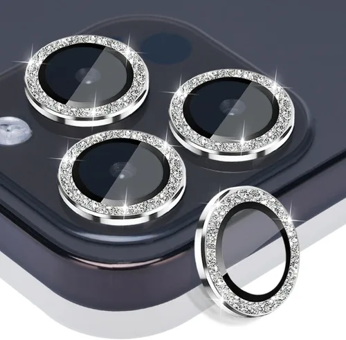 Miniatura 14 de Protector de lente de cámara para iPhone 15 Pro Max, protector de lente de vidrio templado con anillo de aleación de aluminio, compatible con iPhone