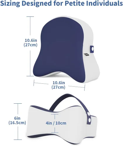 Miniatura 8 de Almohada de rodilla para personas que duermen de lado, correa ajustable extraíble entre la almohada de las piernas para dormir de lado, funda