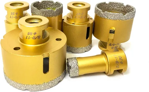 Miniatura 7 de Brocas de núcleo de diamante de 1-3/8 pulgadas para porcelana, cerámica, ladrillo, ladrillo, vacío, sierra de agujero soldada al vacío, 1.378 in