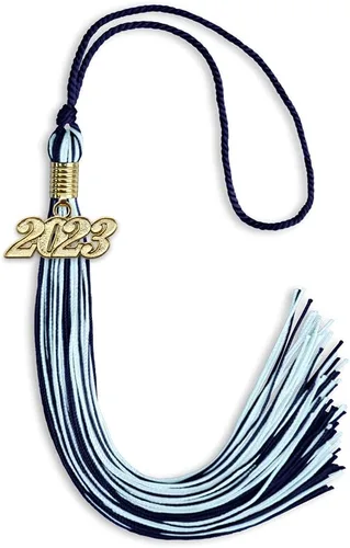 Miniatura 64 de Endea Graduation - Borla de doble color mixto con fecha dorada (negro/dorado antiguo, 2021)