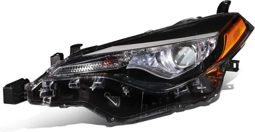 Miniatura 10 de DNA MOTORING Lámpara para faros delanteros estilo OE compatible con Toyota Corolla 09-10, TO2502182, cromo/ámbar, lado del conductor, OEM-HL-0089-L