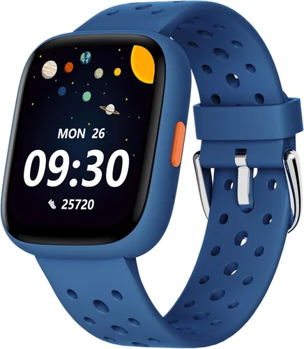 Miniatura 10 de Reloj inteligente BIGGERFIVE para niños, rastreador de actividad física de 1.8", podómetro, frecuencia cardíaca, monitor de sueño, IP68 resistente