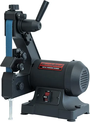 Miniatura 8 de Bucktool Combo de amoladora de banda de banco de baja velocidad, correa de 2.1 A de 1 x 30 pulgadas y amoladora de 6 pulgadas, lijadora de disco