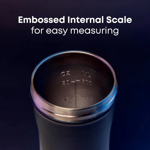 Miniatura 4 de Smartshake Vaso mezclador aislado de acero inoxidable para mezclas de proteínas, batidos y preentrenamiento, botella de agua de doble pared aislada