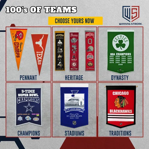 Miniatura 10 de Winning Streak - Banderín retro de la NFL
