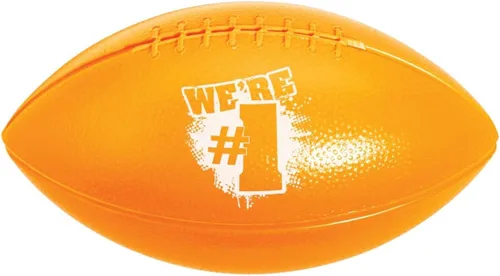 Miniatura 8 de Anderson's Juego de 10 pelotas deportivas de fútbol amarillo y negro con texto en inglés "We Number One", espíritu escolar, día de juego, artículos