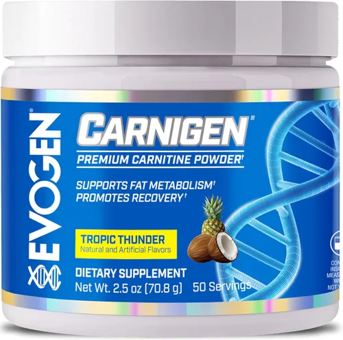 Miniatura 11 de Evogen Carnigen Plus Caffeine - Polvo de carnitina premium Apoya el metabolismo de las grasas y promueve la recuperación Matriz de suplemento