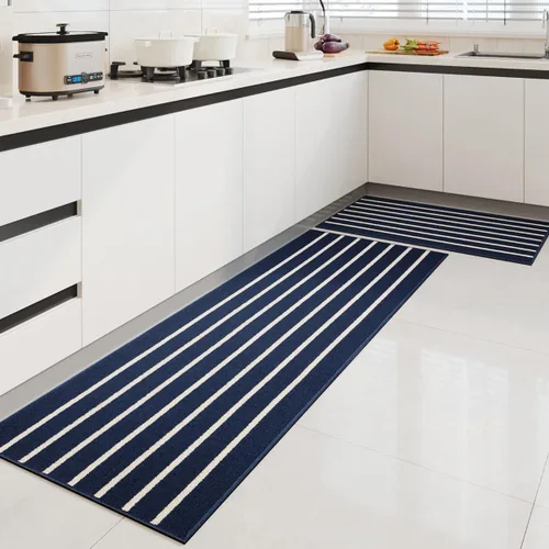 Miniatura 11 de GIB - Juego de alfombras de cocina y tapetes para piso, set de 2, alfombras antideslizantes/antideslizamiento para cocina, alfombras