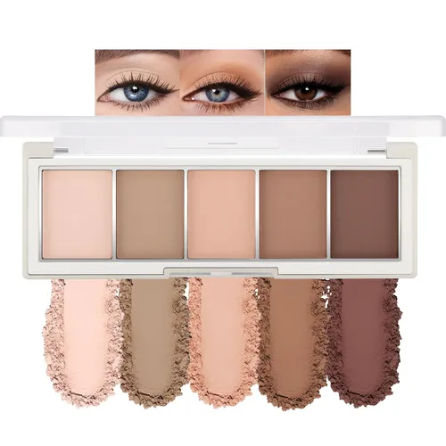 Miniatura 29 de Erinde Paleta de maquillaje de sombra de ojos de 9 colores con purpurina y lavanda brillante y mate, violeta, malva, púrpura oscura, plateado