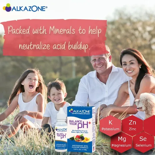 Miniatura 4 de Alkazone Equilibra tu pH (Más) Gotas minerales alcalinas antioxidantes, paquete individual de 1.25 onzas, portátil, produce suministro de agua