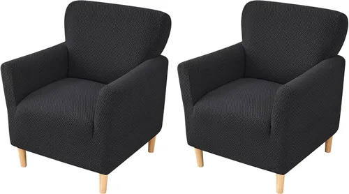 Miniatura 75 de FUANGUI Funda para Sillón de Banquete con Brazos Fundas para Sillas Elásticas Funda para Sillón Club Funda Suave para Sillón Sofá Cubiertas 03