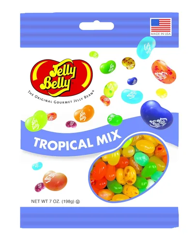 Miniatura 5 de Jelly Belly Tropical Mix Jelly Beans, 16 sabores, 3.5 onzas, paquete de 12