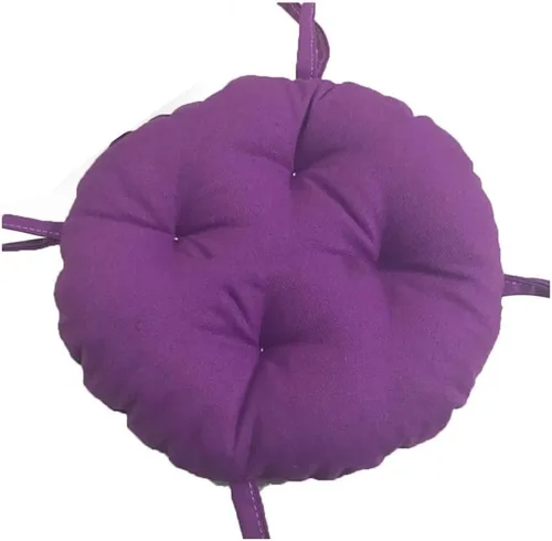 Miniatura 11 de Cojines de asiento redondos para exteriores con lazos, almohadillas para sillas de pana súper suaves, antideslizantes, herramientas para sillas