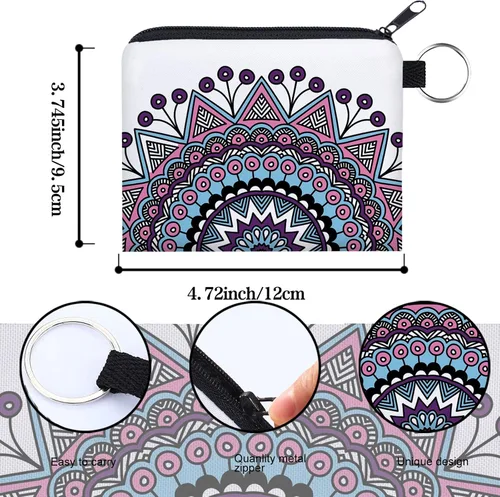 Miniatura 16 de Bolsa de maquillaje, bolsa de viaje, bolsa de cosméticos, organizador de artículos de tocador con cremallera pequeña para mujer, Paquete de 10