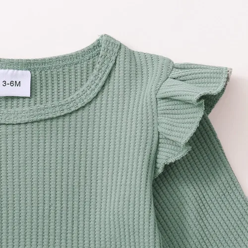 Miniatura 28 de Renotemy Conjunto de ropa para bebé recién nacida, para otoño e invierno, manga larga, pantalones, lindo conjunto de ropa para bebé niña
