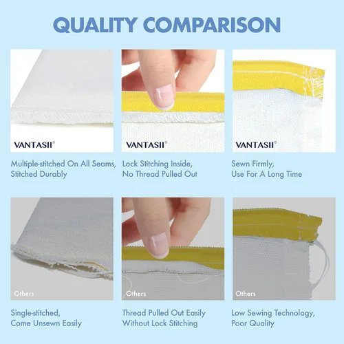 Miniatura 2 de Paquete de 8 bolsas de lona coloridas con cremallera, bolsas para manualidades DIY, bolsas de lona de viaje para maquillaje, cosméticos, artículos