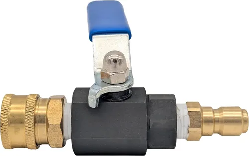Miniatura 4 de Ultimate Washer UW11-PWABV038 Kit de válvula de bola de lavadora eléctrica 3/8 pulgadas enchufe macho x 3/8 pulgadas hembra conexión rápida, 5000