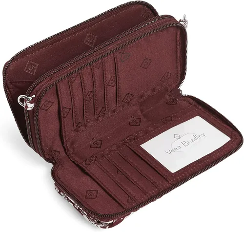 Miniatura 2 de Vera Bradley Bolso cruzado todo en uno de algodón con protección RFID (varios equipos disponibles)