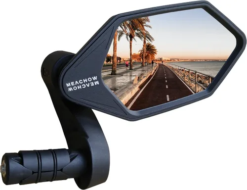 Miniatura 7 de Nuevo Espejo de Bicicleta con Extremo de Barra, Lente de Vidrio de Grado Automotriz Crystal UHD para Bicicleta Eléctrica, Resistente a Arañazos