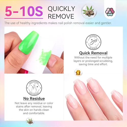 Miniatura 6 de SAVILAND Juego de esmaltes de uñas de neón: 12 colores brillantes de esmalte de uñas de verano con 2 piezas de capa base y capa superior rosa