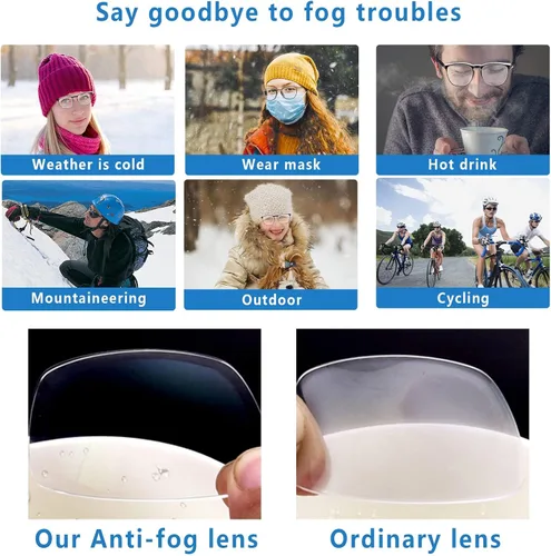 Miniatura 2 de SQIMZAR - Lentes de seguridad para mujeres, para enfermeras, lentes protectores, lentes de seguridad antivaho Púrpura claro+rosa claro