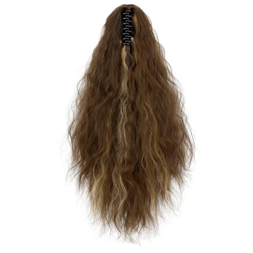 Miniatura 2 de Extensión de cola de caballo de garra de 18 pulgadas, extensiones de cabello lacio con clip, cola de caballo larga para mujer, extensiones de cola