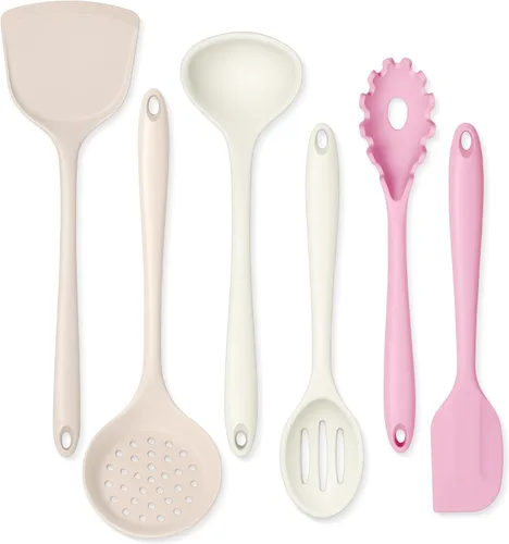 Miniatura 19 de Onader Juego de Utensilios de Cocina, Utensilios de Cocina de Silicona No Tóxicos, 6 Piezas Gadgets de Cocina Resistentes al Calor para Utensilios