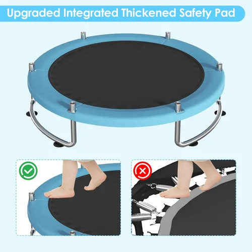 Miniatura 3 de Trampoline for Kids, Upgrade Full Anti-Rust 440lbsToddler Trampoline with Net,Upgraded Ring Legs with Adjustable Gymnastics Bar&Toys, Gifts for Ages