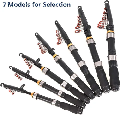 Miniatura 3 de Toasis Pesca Spinning Baitcast Rod Telescópica Pesca Caña 7 Modelos