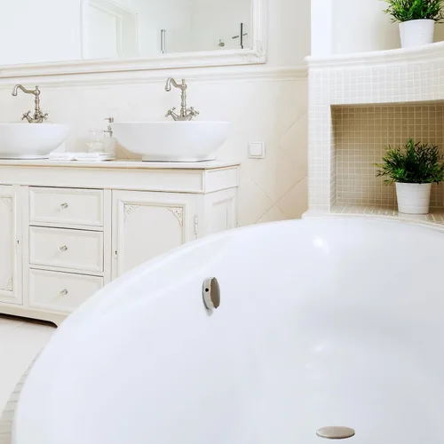 Miniatura 10 de Westbrass A50TE-07 - Moldura de repuesto estándar de 1-1/2 pulgadas para ensamblajes de desagüe de baño de accionamiento por cable, níquel satinado