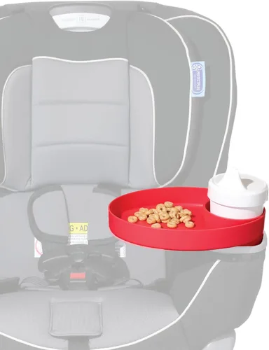 Miniatura 4 de Travel Tray Oval fabricado en Estados Unidos amplía tu portavasos actual para sostener tu taza más una bandeja para aperitivos, juguetes
