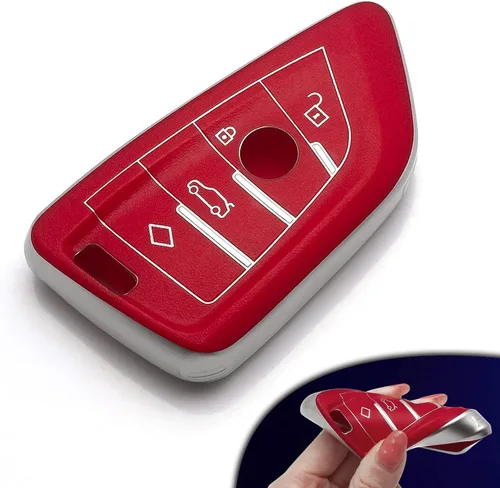 Miniatura 11 de Xotic Tech para BMW 1 2 3 4 5 6 7 Series X1 X3 X4 Key Fob Cover TPU Front+ABS Shell Back Case Protector de llave