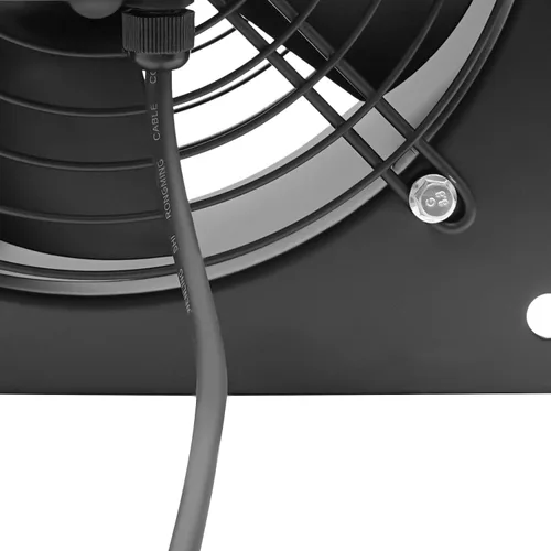 Miniatura 9 de DNYSYSJ Extractor de pared de 10 pulgadas, 50 W, 735 CFM, 1450 RPM, alto flujo de aire de bajo ruido, a prueba de explosiones, ventilador axial