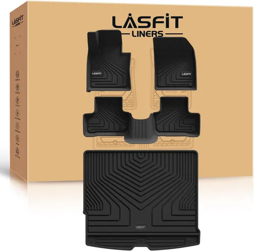 Miniatura 45 de LASFIT Tapetes de elastómero termoplástico para 1a y 2a fila de asientos de auto, para todo tipo de clima