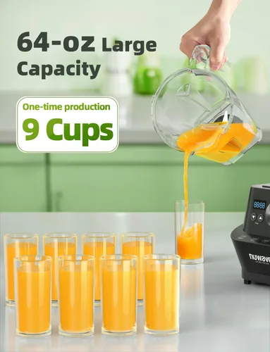 Miniatura 7 de Nuwave Infinity - Licuadora comercial, licuadora resistente para batidos con motor de cobre de 2.5HP y cuchillas cortadas con láser, dura 100 años