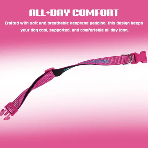 Miniatura 3 de Collares reflectantes personalizados para perros pequeños, medianos y grandes, con nombre bordado personalizado y número de teléfono, collar