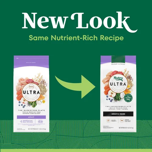 Miniatura 3 de Nutro Alimento ultra seco para perros adultos con un trío de proteínas de pollo, cordero y salmón, bolsa de 4 libras