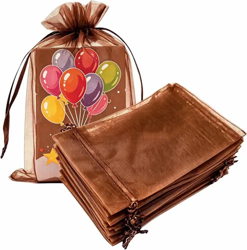 Miniatura 42 de Paquete de 50 bolsas de organza de regalo con cordón verde de 4 x 6 pulgadas para baby shower, Navidad, cumpleaños de bebé, recuerdo de fiesta