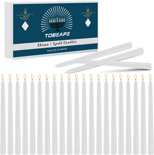 Miniatura 8 de Tobeape Paquete de 24 velas de hechizos de colores surtidos, mini velas cónicas de bruja mágica de 4 pulgadas a granel para rituales/brujería/altar