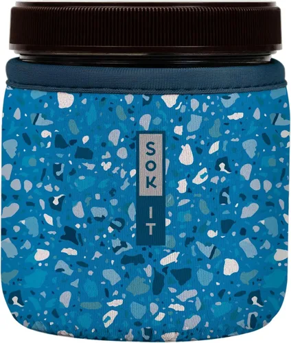Miniatura 30 de Sok It IceCreamSok - Funda de neopreno aislada (flores abstractas, pintas de helado cónicas)