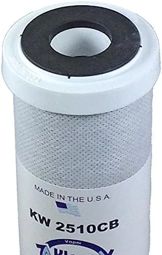 Miniatura 3 de KleenWater Filtros de agua con bloque de carbono, 2.5 x 9.75 pulgadas, cartuchos de repuesto para debajo del fregadero, filtración de sedimentos