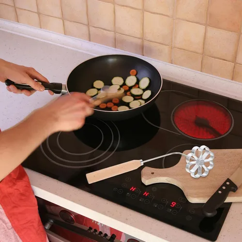 Miniatura 7 de Bunuelos - Molde de roseta de hierro con mango de madera, gofres de aluminio, hecho en casa, flor de loto sueca, Bunuelos para galletas rosetón