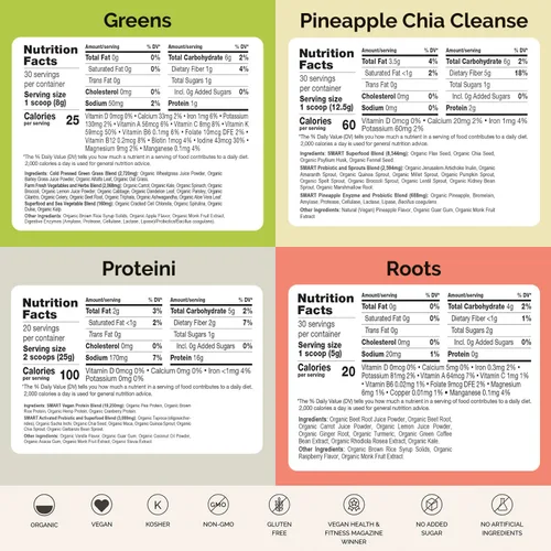 Miniatura 2 de SMART Pressed Juice 1-Day Organic Juice Cleanse Programa de desintoxicación saludable Proteína de vainilla vegana, jugo verde, jugo de remolacha