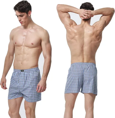 Miniatura 2 de pantalones cortos bóxer 100% algodón para hombre